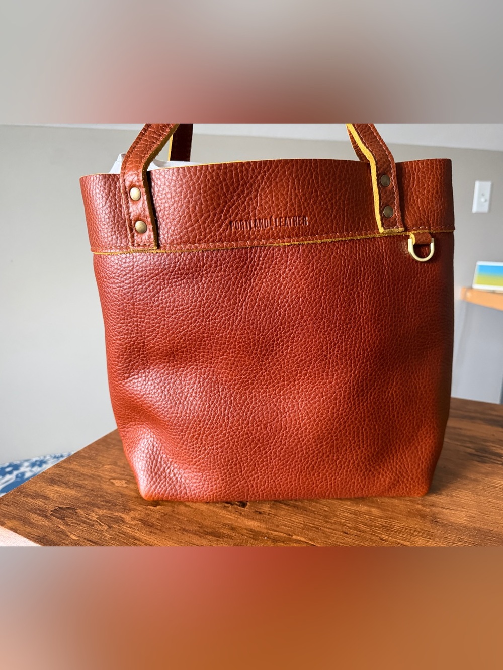 Portland Leather Sienna Montana Leather Tote BNNU - Picture 3 of 6